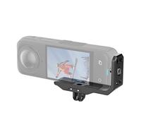 Hensych Supporto verticale orizzontale per fotocamera Insta360 X4/X5, staffa a L a sgancio rapido verticale, con foro per vite da 1/4" e interfaccia pieghevole a due poli