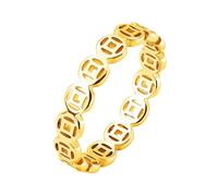 HENYGEN Cinque Imperatori Moneta Anelli Uomini e Donne Thai Argento Retrò Etnico Stili Indici Dita Gioielli Taglia US 5-11 Indici Dita per Uomo Donna, Gold, come descritto, come descritto