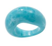 HENYGEN Gioielli a forma di V realizzati a mano in resina, accessori eleganti unisex per appassionati di moda e persone in cerca di regali, gioielli in resina di colore sfumato, One Size, come