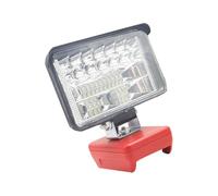 HENYGEN Lampada da cantiere a LED multimodale da 18 V, illuminazione portatile a lunga durata con funzione spot/inondazione per luce a batteria di emergenza