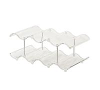 HENYGEN Porta bottiglia d'acqua, design compatto, portatile, trasparente secondo piano | Forma ergonomica, utilizzo ottimale dello spazio, scomparti multipli, superfici pulite, facile da montare