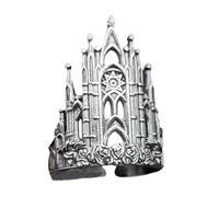 HENYGEN Stile retrò Croci ritagliato anelli distintivi croci anelli cavi adatti per la moda in avanti individui accessori giovani alla moda, One Size, come descritto, come descritto
