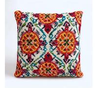 Henypt Cuscino Punto Croce Da Ricamare Punto Croce Kit Ricamare Modello 45X45Cm Cuscino Ricamato A Mano Con Set Fai Da Te Per Adulti Principianti Per Arredamento Casa