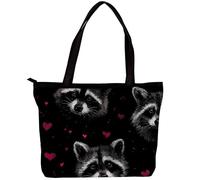 HEOEH Borsa tote da donna grande borsa a tracolla con cerniera e tasche per università, scuola, lavoro, viaggi, shopping, (Dance Santa), Multicolore 19, Taglia unica