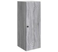 Heofavd Armadio da parete grigio Sonoma, 33 x 34,5 x 90 cm, in legno, 1 anta