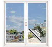 HEOHE Pellicola per finestra anti sguardi 44,5 x 200 cm, pellicola per finestra anti UV e anti calore, cucina, camera da letto, ufficio, pellicola per finestre con protezione della privacy durante il