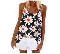 HEONSATI Canotta Donna Casual Sportive Canottiera Cotone Taglie Forti Tank Top Senza Manica Spalline Regolabili Canottiere Senza Cuciture Fitness Elasticizzata Camicia Estiva Leggera Aderente Running
