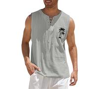 HEONSATI Canottiera Uomo Gym Canottiera Senza Maniche Mare Allenamento Gilet Gym Estivo Spalla Larga Traspirante Canotta Fitness Bodybuilding Leggero Ad Asciugatura Rapida Canotte Casual Spiaggia