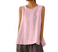 HEONSATI Canottiere Casual Cotone Sportive Tank Top Senza Manica Taglie Forti Canottiera Estiva Spalline Regolabili Canotte Traspirante vestibilità Curvy Camicetta Donna Leggera Spalla Larga Running