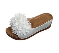 HEONSATI Ciabatte Da Donna Estive Zeppa Sandali Ortopediche Casa Eleganti Infradito Per Fascite Plantare Piscina Comode Sandalo Punta Aperta Antiscivolo Mare Spiaggia Slides Da Passeggio Moda Leggere