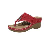 HEONSATI Ciabatte Da Donna Zeppa Ortopediche Antiscivolo Comode Infradito Estive Punta Aperta Plantare Doccia Sandali Pelle Eleganti Per Casa E Spiaggia Scarpe Supporto Arco Leggere Alla Moda