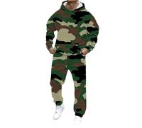 HEONSATI Completi da Uomo Cotone Tuta Palestra da Ginnastica Felpa con Cappuccio e Pantaloni Tuta Completo Due Pezzi Fitness Invernale Tute Sportiva Uomo Elegante Curvy Tute per Running Fitness