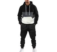 HEONSATI Completi Due Pezzi Uomo Tuta Sportiva Palestra Felpa Maniche Lunghe e Pantaloni Completo da Ginnastica Elastico Larghi Tute da Uomo Cotone Casual Invernale Tute per Jogging Correre Fitness