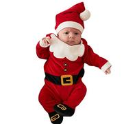 HEONSATI Completo Per Neonate Set, 3-24 Mesi My First Christmas Pagliaccetto Il Mio Primo Natalizia Body Bimbo Costume Natalizi Rosso 0-18 Mesi Costumi Baby Natalizio Santa Claus Tutina Natalizie