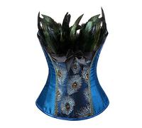 HEONSATI Corsetti Donne Modellante Vintage Corsetto Waist Trainer del Raso da Donna Gotico Corsetto Satin Body Bustino Shapewear Donna per la Vita Corset Carnevale Corpetto Top Dimagrante Curvy