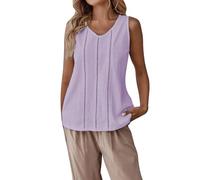 HEONSATI Donna Canotta Cotone Casual Sportive Canottiera Senza Manica Taglie Forti Canottiere Eleganti Traspirante Spalla Larga vestibilità Gilet Estiva Leggera Elasticizzata Palestra Spiaggia