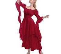 HEONSATI Maxi Abiti Medievale Da Donna Abito Gotico Principessa Vestiti Rinascimentale Cerimonia Cocktail Spaventoso Vestito Cosplay Donna Carnevale Retrò Per Cosplay, Carnevale, Sera, Feste