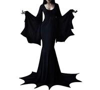 HEONSATI Maxi Abiti Strega Donna Cerimonia Vestito Vittoriano Rinascimentale da Sera Maniche Dolman Abito Medievale Principessa Costume di Halloween Carnevale Oversize Retrò Vestiti Cosplay Gotico