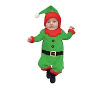 HEONSATI Natale Neonato Elfo Abiti per Riunioni di Eventi Tutina Natale Neonato Bambino Ragazze Ragazzi My First Christmas Vestito Baby Aiutante di Babbo Natale Costume da Elfo Regalo di Natale