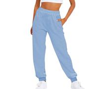HEONSATI Pantaloni Tuta Donna Larghi Pantaloni Vita Alta Larghi Harem Joggers Pantalone Tuta Sportivi Cotone Leggeri Fitness Y2k Pants Casual Lunghi Elasticizzato per Jogger Yoga Palestra Trekking