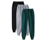 HEONSATI Pantaloni Tuta Donna Plus Size Pantalone Sportivi Cotone Lunghi Fitness Pantaloni della Tuta Vita Alta Harem Comodi con Tasche Y2k Pants Larghi Casual Traspirante per Jogging Fitness Sport