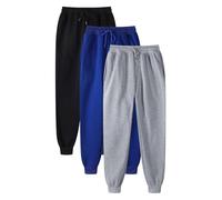 HEONSATI Pantaloni Tuta Donna Plus Size Pantalone Sportivi Cotone Lunghi Fitness Pantaloni della Tuta Vita Alta Harem Comodi con Tasche Y2k Pants Larghi Casual Traspirante per Jogging Fitness Sport