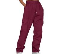 HEONSATI Pantaloni Tuta Donna Slim Fit Pantalone Sportivi Casual Lunghi Fitness Pantaloni della Tuta Larghi Cotone Traspirante Leggeri Running Pants Harem Vita Alta Joggers per Jogging Fitness Sport
