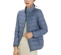 HEONSATI Piumino Mezza Stagione Donna Piumini Invernali Cappotto Trapuntato Foderata Leggero Giacca Antivento Caldo Piumino Donna Ultraleggero Pesante 100 Grammi Ripiegabile a Maniche Lunghe