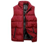 HEONSATI Piumino Pesante Invernale Gilet Imbottito Casual Antivento Rimovibile Giacca Senza Maniche Uomo Casual Antivento Giubbotto Smanicato Uomo Invernali Taglie Forti Giubbotti Casual Ripiegabile