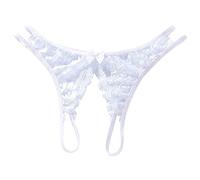 HEONSATI Slip Donna Trasparente Slip Hot Elasticizzato Perizoma Donna Aperto sotto Pancia Piatta Tanga G-String Sleepwear Sottili Perizoma Vita Alta Donna Push Up Intima Taglie Forti Hipster