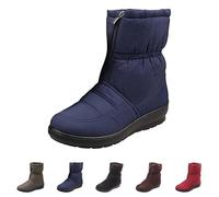 HEONSATI Stivali da Neve da Donna Scarponcini Imbottiti Termici Scarpe Donna Neve Antiscivolo Morbidi Stivaletti Invernali Impermeabili con Pelliccia Sintetica Boots Dopo Sci da Trekking Comode