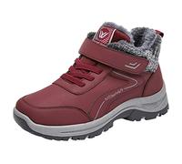 HEONSATI Stivali da Neve Donna Scarponi Imbottiti con Fodera Scarponcini da Donna Neve da Trekking Calda Stivaletti Antiscivolo con Pelliccia Sintetica Impermeabili Boots Doposci Casual Termici