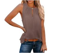 HEONSATI Tank Top Cotone Donna Casual Canottiere Senza Manica Traspirante Canotte Sportive Leggera Canottiera Eleganti Fitness Spalla Larga Magliette Estiva Taglie Forti vestibilità Elasticizzata