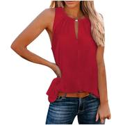 HEONSATI Tank Top Cotone Donna Casual Canottiere Senza Manica Traspirante Canotte Sportive Leggera Canottiera Eleganti Fitness Spalla Larga Magliette Estiva Taglie Forti vestibilità Elasticizzata