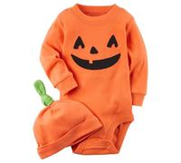 HEONSATI Tuta Halloween Zucca Jumpsuit Da Carnevale Body Baby Completini Da Pumpkin Per Bambini Costume Da Zucca Cosplay Per Ragazzi E Ragazze Vestito Di Halloween Unisex Per Feste, Carnevale, Party