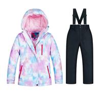 HEONSATI Tute Completo Da Neve Completi Sci Piumino Invernale Impermeabile Tutine Neve Moda Completo Unisex Bambino Da Neve Termiche Tute Set Snowboard Bambini E Ragazzi Leggero Per Andare Sulla Neve