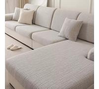 Heonsye Fodera Cuscino Sedile Divano Copricuscini Universali Elastici,Copertura Protettiva in Tessuto Jacquard Morbido,Lavabile E Antiscivolo,Confortevole per Tutte Le Stagioni(B,Backrest-l)
