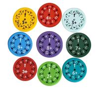 HEOUCH 9 Pezzi Math Fidget Spinners, Math Fact Spinner, Giocattolo Matematico, Frisbee per le Addizioni, Mini Fidget Spinners, Rendi Divertente L'apprendimento Della Matematica