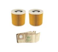 Hepa Filter Paper Dust Bags Compatible With Karcher WD3.200 WD3300 MV3 Vacuum Cleaner Accessories Spare Parts Replacement Fliters (Color : HXL2030 for 7pcs)