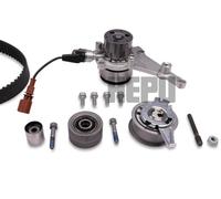 HEPU PK55020 Pompa acqua + Kit cinghie dentate per AUDI,CUPRA,FORD,SEAT,SKODA,VW