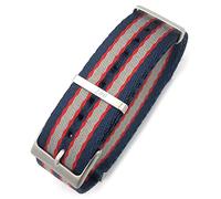 HEPUP 20mm 21mm Nylon Nato WatchBand Speciale Per Omega Watch Seamaster 007 Commander James Bond Cinturino In Tela Morbida, 20mm, Agata