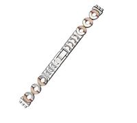 HEPUP Cinturino in acciaio inox da donna, orologio da polso per Swatch 12 mm LB184 LW143 LL115 braccialetto accessori, 12mm, agata