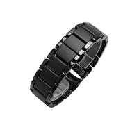 HEPUP Cinturino in ceramica per orologio Armani AR1451 AR1452 AR1400 AR1410 con chiusura a farfalla in acciaio inox 22 cinturini da 24 mm, agata