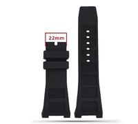 HEPUP Cinturino in gomma siliconica per orologio IWC Ingenieur da uomo, 30 x 16 mm, IW323601, IW323608, impermeabile, con fibbia ad ardiglione, 30-16mm, agata