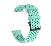 HEPUP Cinturino in silicone per orologio da 20 mm per cinturino fitness SUunto 3 per cinturino da polso Polar Ignite/2/Unite (colore: verde acqua, taglia: per suunto 3 fitness)