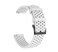 HEPUP Cinturino in silicone per orologio da 20 mm per cinturino fitness SUunto 3 per cinturino da polso Polar Ignite/2/Unite (colore: bianco, taglia: per suunto 3 fitness)