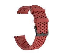 HEPUP Cinturino in silicone per orologio da 20 mm per cinturino fitness SUunto 3 per cinturino da polso Polar Ignite/2/Unite (colore: rosso, taglia: per suunto 3 fitness)