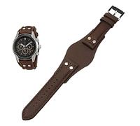HEPUP Cinturino in vera pelle per Fossil CH2592 CH2564 CH2565 CH2891CH3051 cinturino 22 millimetri uomini vassoio cinturino con rivetto stile, 22mm, agata