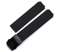 HEPUP Cinturino per orologio Tissot T-Touch T013 T047 20 mm in morbida gomma di silicone nero arancione sportivo impermeabile T091 T013420A, 20mm, agata