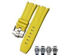 HEPUP Morbido cinturino in gomma FKM Fluoro 28 mm per cinturino AP Audemars Piguet ROYAL OAK OFFSHORE subacquea impermeabile cinturino sportivo, 28x24mm, agata